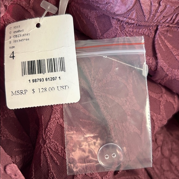 Free People Runaway Floral Flare Pants Crushed Berry - Picture 8 of 10